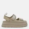 Ugg Goldenglow Platform Sandals Open Toe Pull Tab In Yellow
