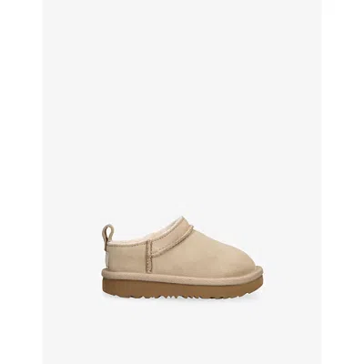 Ugg Beige Kids' Classic Micro Suede Boots Eur 25 /7.5 Uk In Neutral