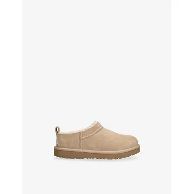 Ugg Beige Kids' Classic Micro Suede Boots Eur 35 / 2.5 Uk In Neutral