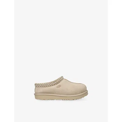 Ugg Beige Kids' Tasman Ii Suede Slippers Eur 36 /3.5 Uk