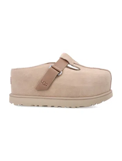 UGG BEIGE LOGO SANDALS