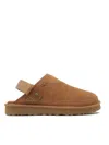 Ugg Suede Slip-on Mules With Adjustable Back Strap In Brown