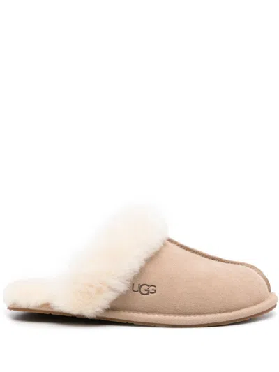 UGG BEIGE LOGO SLIDES