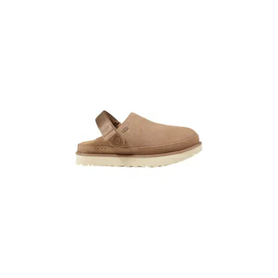 Ugg Beige Recycled Polyester Platform In Brown