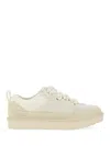 Ugg Cream-colored Suede And Mesh Sneakers In Neutral