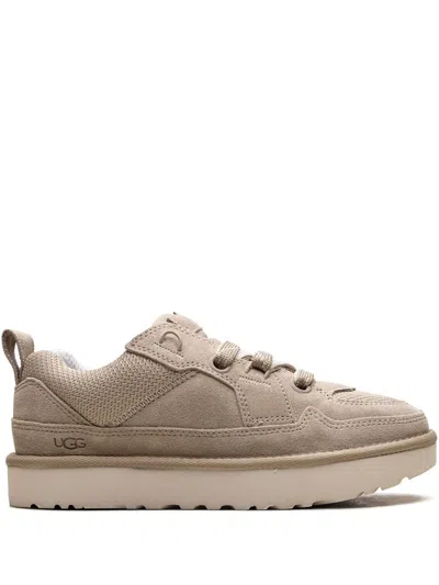 Ugg Beige Suede And Mesh Lowmel Sneakers