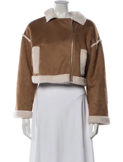 Pre-owned Ugg Biker Jacket In Brown