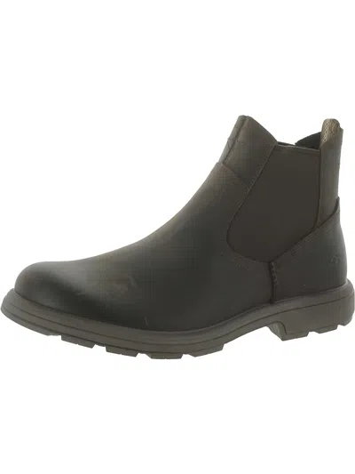 Ugg Biltmore Mens Leather Pull On Chelsea Boots In Brown