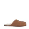 Ugg Biscuit Sheepskin Scuff Slipper With Plush Interior In Brown
