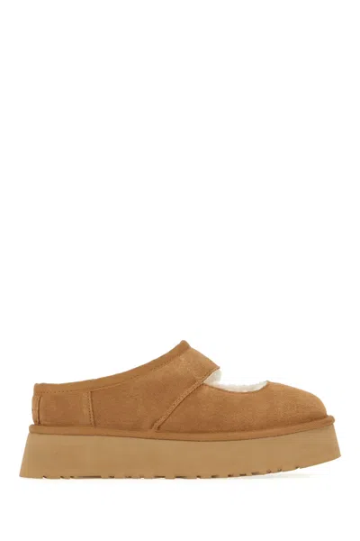 UGG BISCUIT SUEDE BEA MARY JANE SLIPPERS