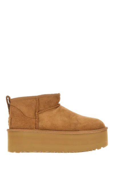 Ugg Biscuit Suede Classic Ultra Mini Ankle Boots