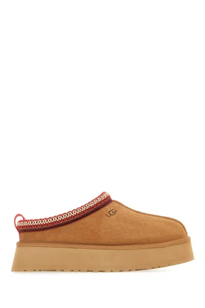 Ugg Biscuit Suede Tazz Ii Slippers In Brown