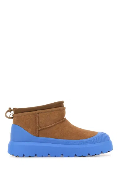 UGG UGG BISCUIT SUEDE ULTRA MINI WEATHER HYBRID ANKLE BOOTS