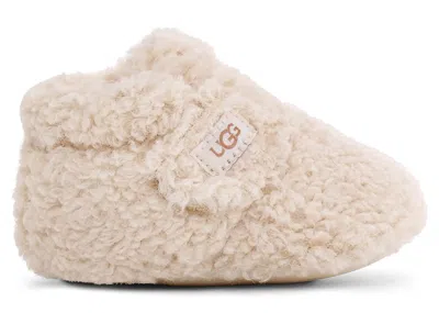 Pre-owned Ugg Bixbee Bootie (infant) Sneakers In Natural Curly Faux Fur