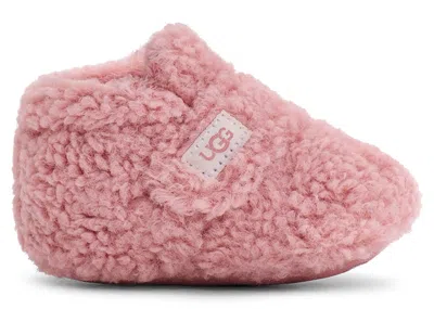Pre-owned Ugg Bixbee Bootie (infant) Sneakers In Shell Curly Faux Fur