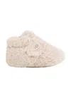 Ugg Touch-strap Textured Booties In Nude