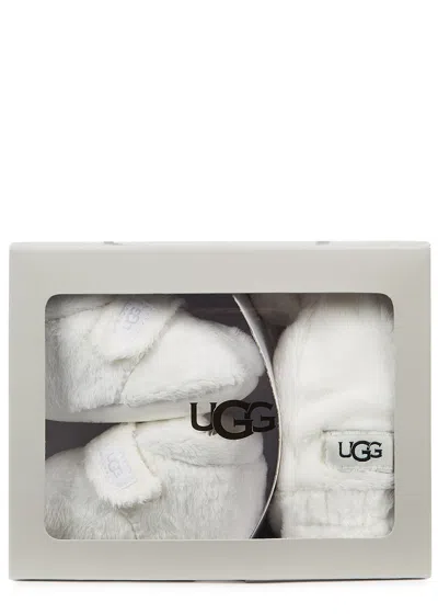 Ugg Bixbee Faux Fur Hat And Boots Set In Multi