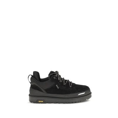 Ugg Black Calf Leather Bos Taurus Athletic Sneakers