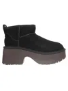 Ugg Black Calf Suede Wool-lyocell Boots