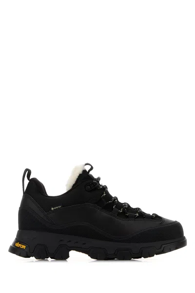 Ugg Black Canvas And Leather Metrotrek Sneakers
