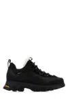 Ugg Black Canvas And Leather Metrotrek Sneakers In Black