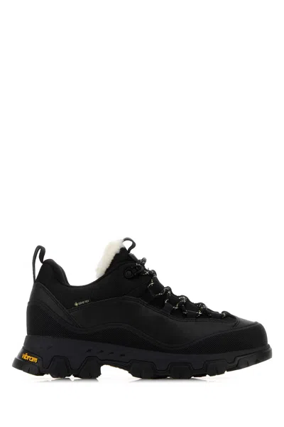 Ugg Black Canvas And Leather Metrotrek Sneakers