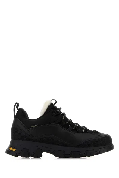 Ugg Black Canvas And Leather Metrotrek Sneakers