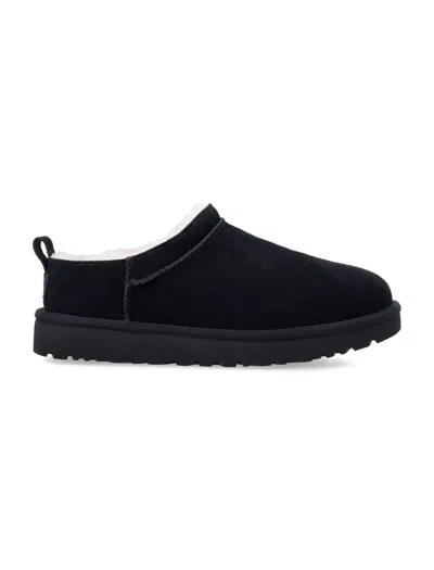 UGG UGG BLACK CLASSIC MICRO MUTTON LEATHER BOOTS