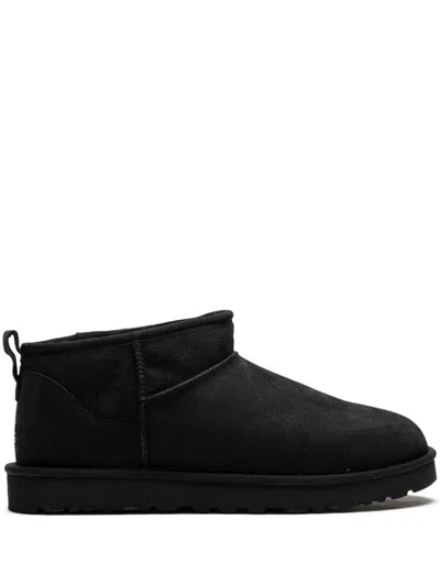 Ugg Black 'classic Ultra Mini' Platform Ankle Boot