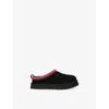 Ugg Black Kids' Tazz Suede And Shearling Ankle Boots Eur 35 / 2.5 Uk In Black