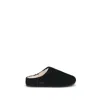 Ugg Black Leather Mules In Black