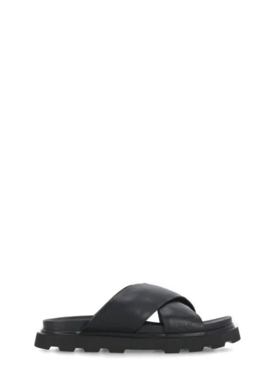 Ugg Black Leather Sandals