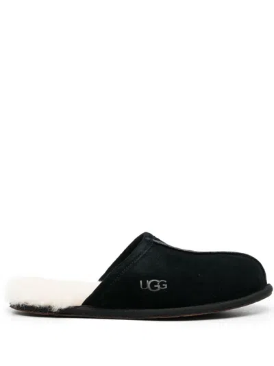 UGG BLACK LOGO SLIDES
