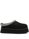 Ugg Tasman Slip-on Shearling Flat Mules In Black