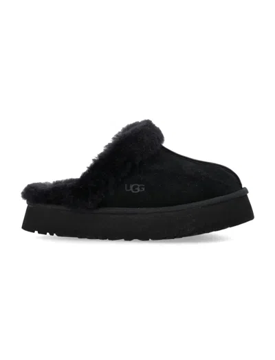 UGG BLACK LOGO SLIDES