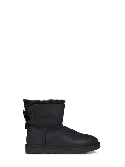 Ugg Black Mini Bailey Bow Ii Ankle Boots