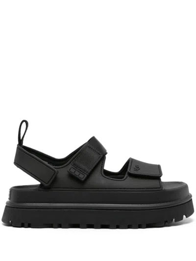 UGG BLACK PLATFORM SANDALS