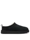 Ugg Classic Micro Water-repellent Suede Platform Ankle Boots In Black