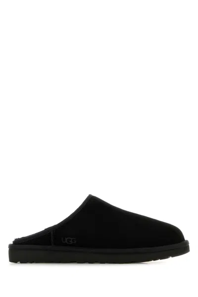 UGG BLACK SLIP ON SANDALS