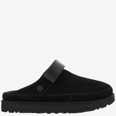 UGG BLACK SLIP ON SLIDES