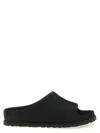 Ugg Black Solid Slides In Black