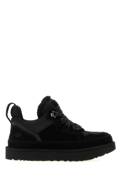 Ugg Black Suede And Mesh Lowmel Sneakers