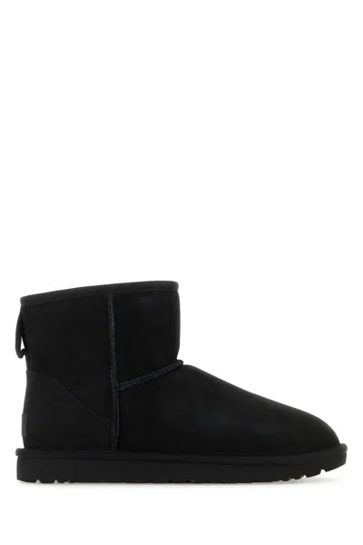 Ugg Black Suede Classic Mini Ii Ankle Boots