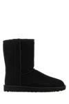Ugg Black Suede Classic Short Ii Ankle Boots In Black