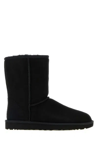 Ugg Black Suede Classic Short Ii Ankle Boots