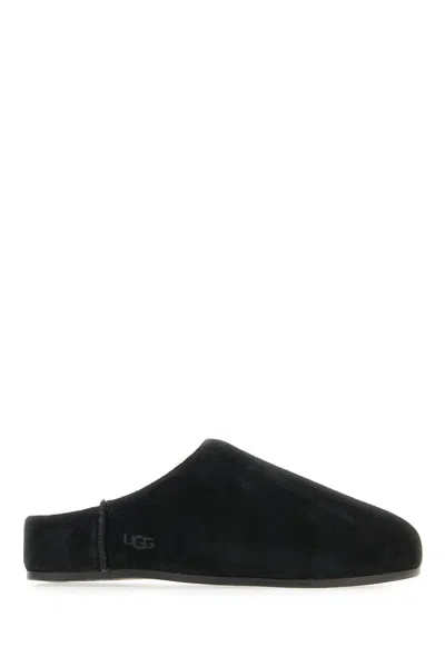 Ugg Black Suede Elea Slippers