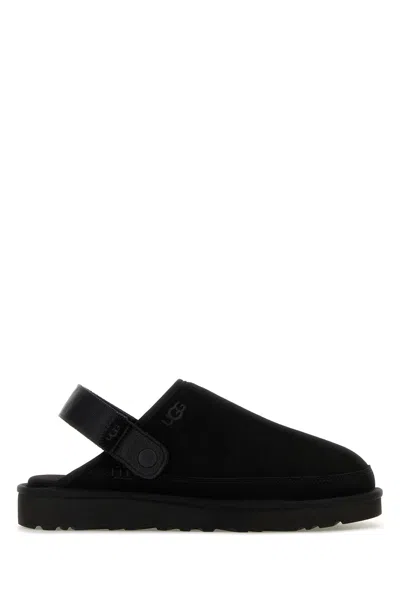 Ugg Black Suede Goldencoast Slippers