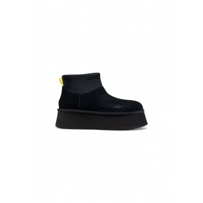 Ugg Black Suede Leather Ankle Boots