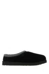 Ugg Mens Black Tasman Ii Shearling-lined Suede Slippers Eur 41 / 7 Uk In Black