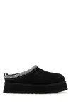Ugg Black Suede Tazz Ii Slippers In Black